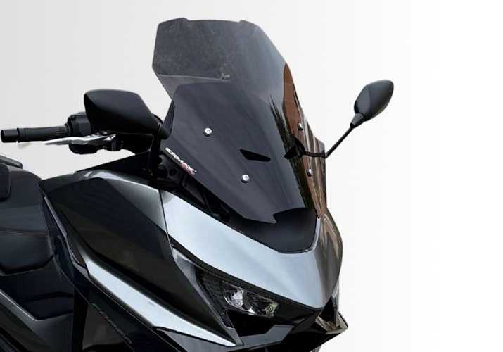 ERMAX Windschutzscheibe Sport Acrylic durchsichtig Schwarz getönt für HONDA Forza 750