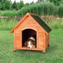 Vorschaubild TRIXIE natura Hundehütte Cottage mit Satteldach M-L 83x101x87cm natur