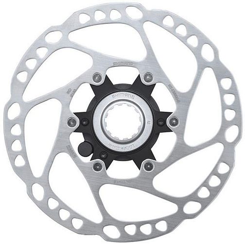 Shimano Bremsscheibe RT-EM600 160 mm silber mit Magnet, mit Innenverzahnung, für STEPS