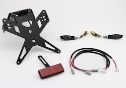 PROTECH Komplett-Set Plug and Play Kennzeichenhalter mit 2 LED-Blinkern X-SHAPE