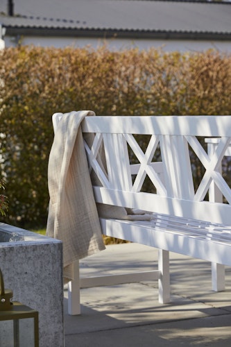 Cinas Bank ROSENBORG, Mahagoni Weiß