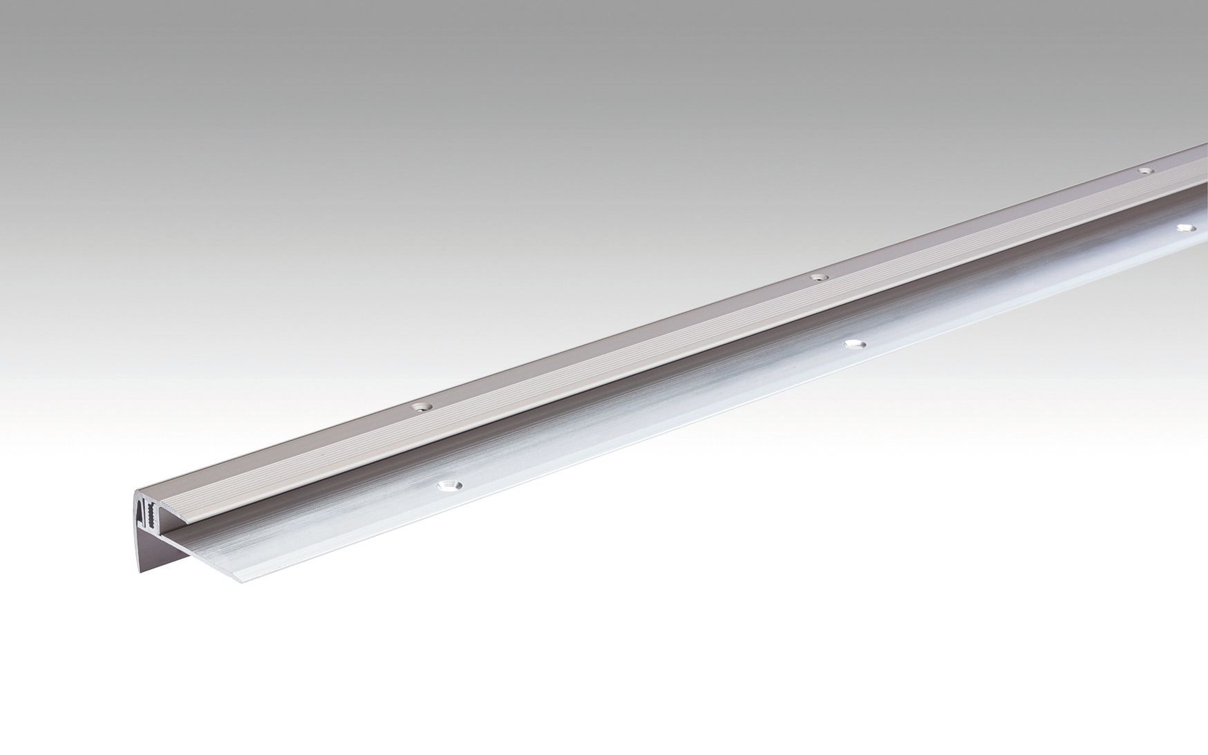 MEISTER Treppenkantenprofil Typ 203  Edelstahl-Oberfläche 340 - 1000 mm