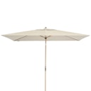 Vorschaubild doppler Mittelmastschirm ALU WOOD 300 x 200 Auto-Tilt, Aluminium Esche-Optik / 100 % Polyester 180 g/m²