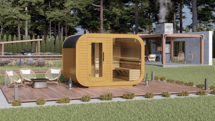 Wolff Finnhaus Design Saunahaus Luago 3x2 Art 1