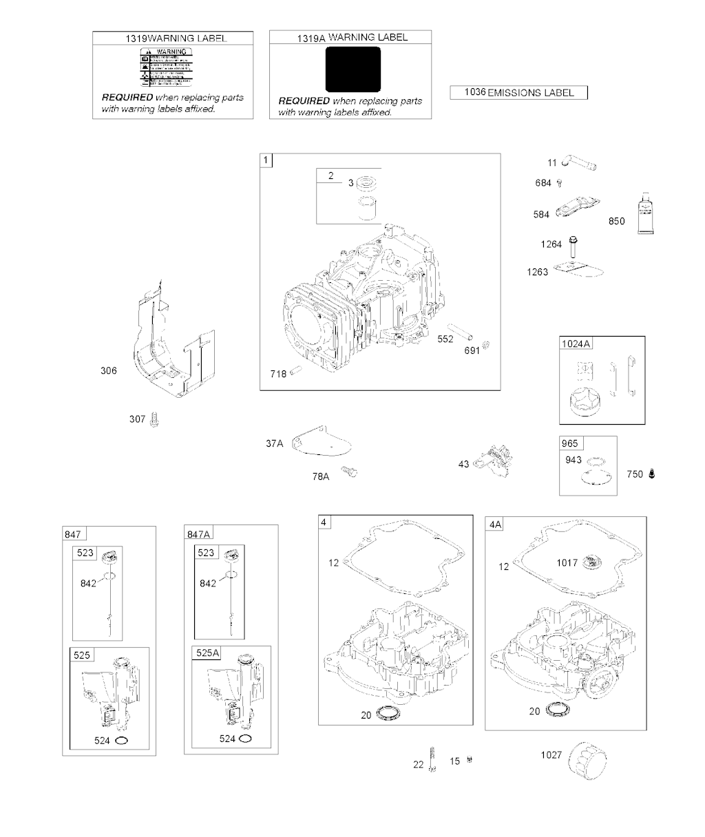 Explosionszeichnung Ersatzteile