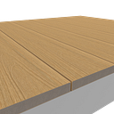 Vorschaubild NewTechWood Universal WPC-Terrassendiele Massiv 23 x 138 x 3000 mm