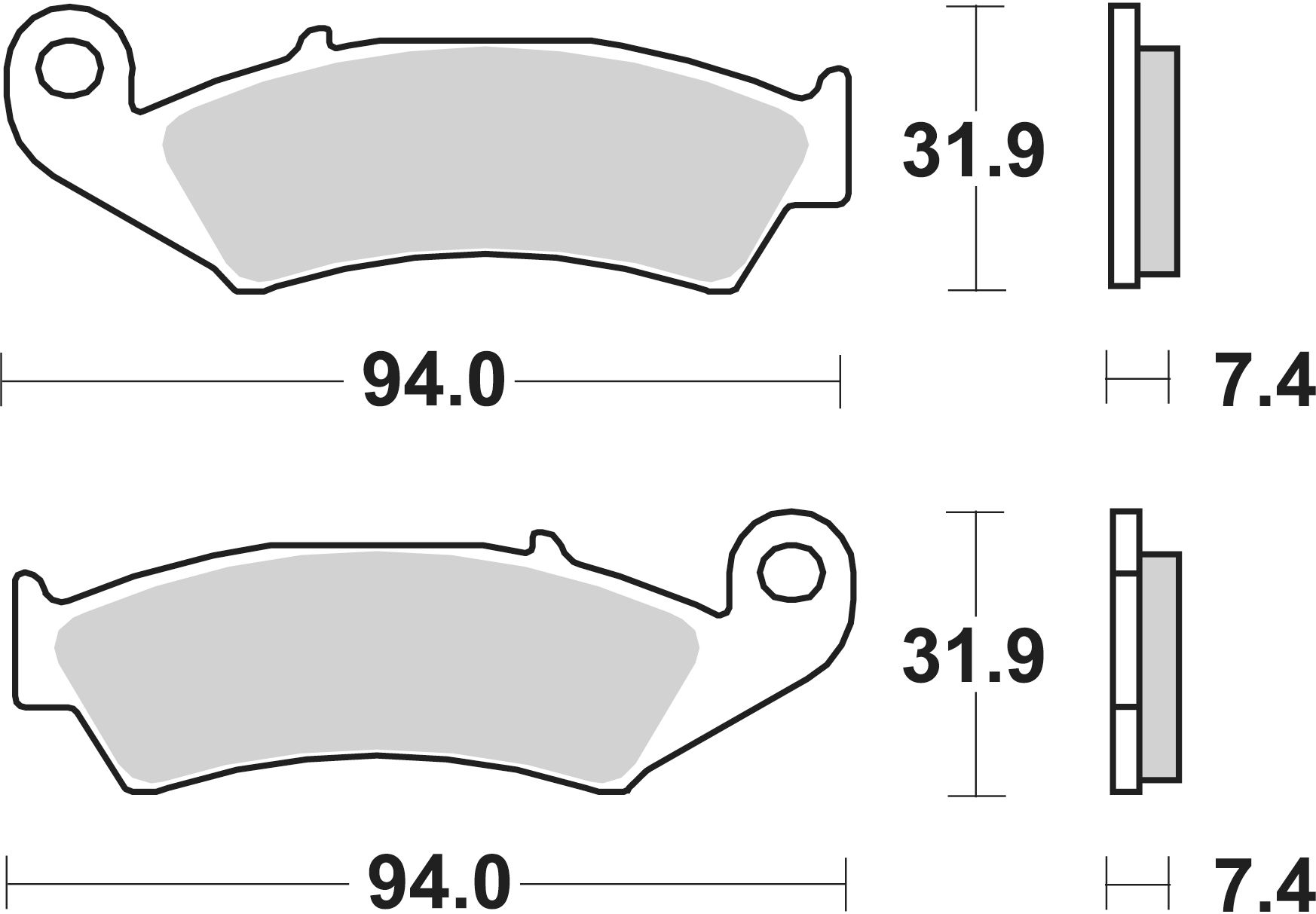SBS Bremsbelag 603RSI Offroad Racing Sinter