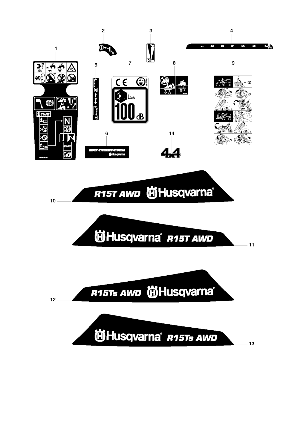 Explosionszeichnung Ersatzteile