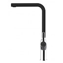 Vorschaubild Wasserhahn Küchenarmatur, BOD, mit 360° schwenkbarem L-Auslauf, Verchromt / Schwarz Granit