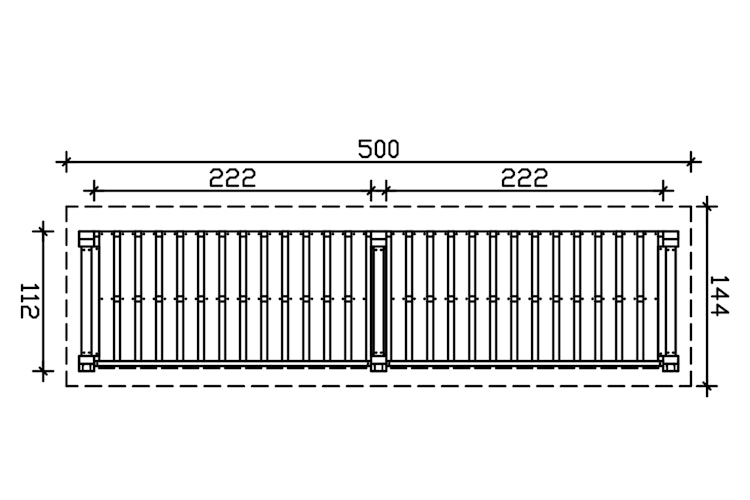 Skan Holz Holzunterstand Kaminholzlager Holm 2