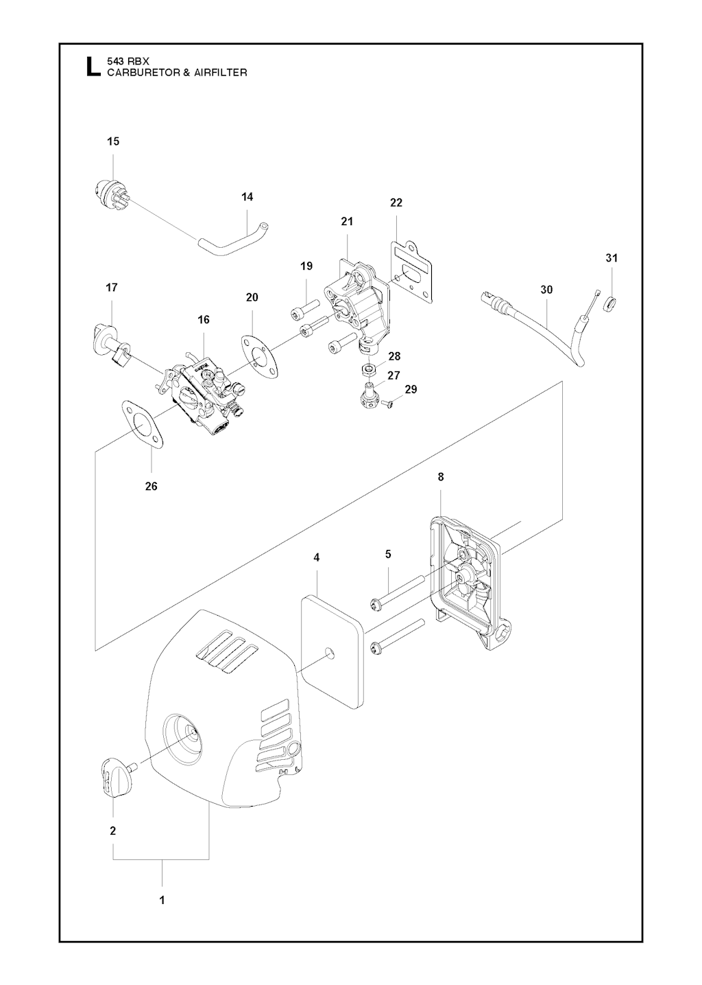 Explosionszeichnung Ersatzteile