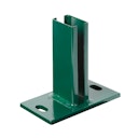 Vorschaubild Alberts® Pfostenträger f.Zaunpfosten Doppelstab-Gittermatten,grün,z.Aufschraub.f.60x40mm 685584