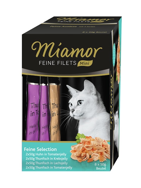 Miamor Feine Filets Mini Multibox 8 x 50g KatzennassfutterVorschaubild