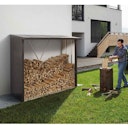 Vorschaubild Biohort Woodstock Kaminholzlager Geräteschrank