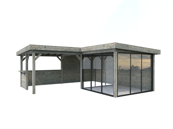 Palmako Carport/Pavillon Connect Lenna 24,9 m² Set 410 Slide
