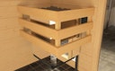Weka Sauna Valida Gr. 1 mit Glastür - Massivholzsauna 38 mm