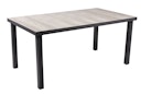 Vorschaubild Garden Pleasure Tisch RANA 162 x 90 cm, Aluminium Dunkelgrau / Keramik Eiche