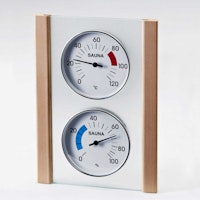 Infraworld Klimamessstation mit Glas-Holzrahmen in Fichte oder Zeder