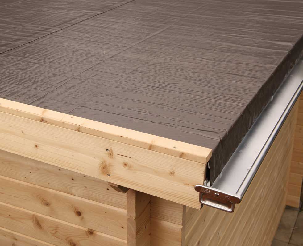 Wolff Finnhaus Aludachkastenrinnen-Set FD bis 800 cm mit 1 Fallrohr