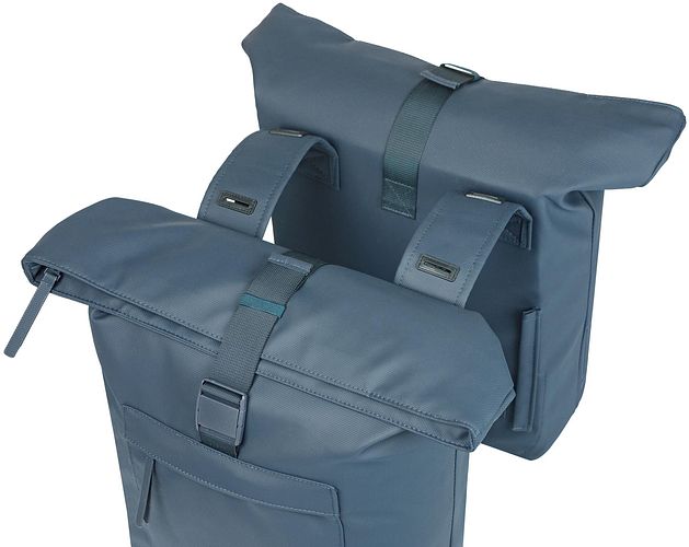 Basil Doppeltasche Brooklyn blau