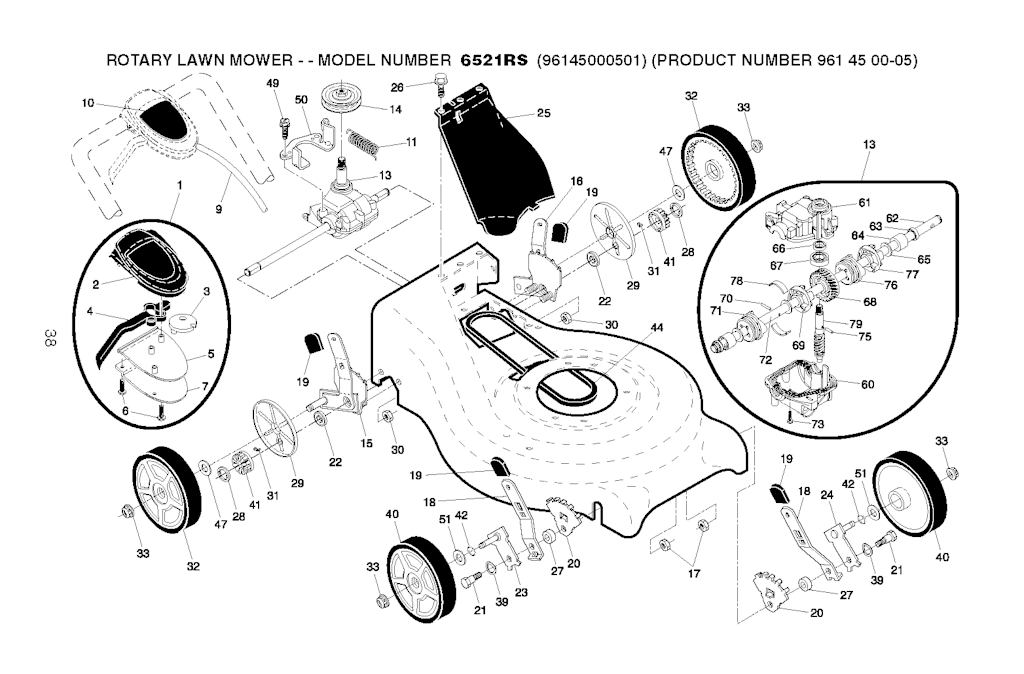 Explosionszeichnung Ersatzteile