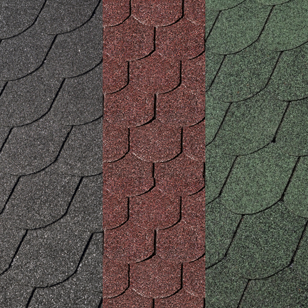 Karibu Biberschwanz- Dachschindeln dunkelrot