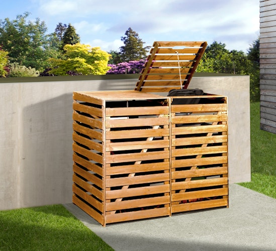 Weka Mülltonnenbox für 2 od. 3 240 Liter Tonnen 