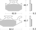 Vorschaubild SBS Bremsbelag 835RSI Offroad Racing Sinter