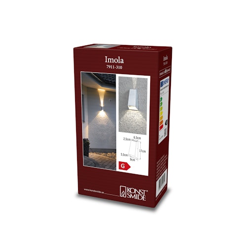 Konstsmide Wandleuchte Imola, versch. Farben