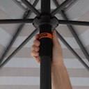 Vorschaubild doppler Mittelmastschirm myZONE 300 Push up, Aluminium Anthrazit / 100 % Polyester 180 g/m²