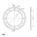 Vorschaubild Supersprox Stahl-Kettenrad 530 45Z (Schwarz)