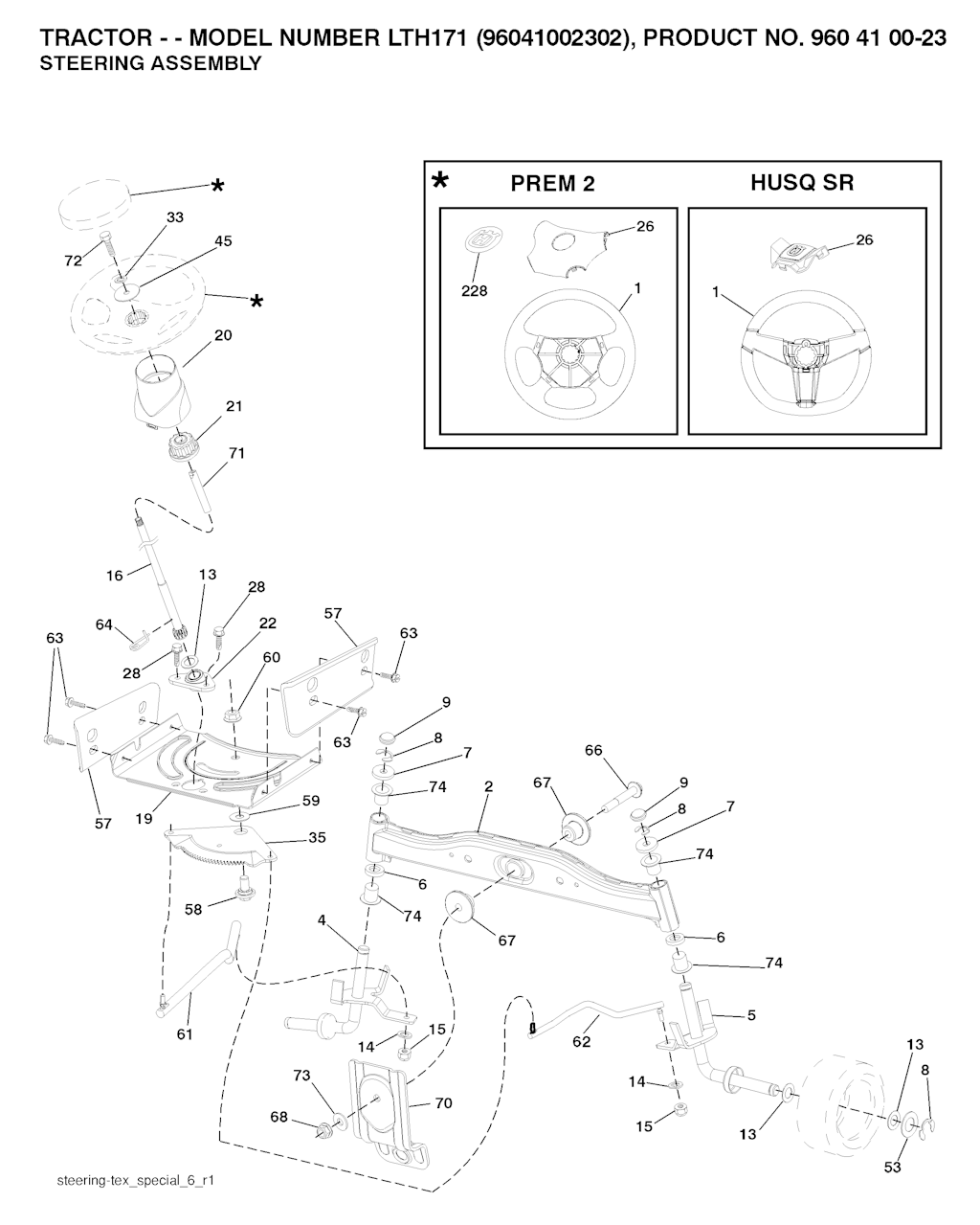 Explosionszeichnung Ersatzteile