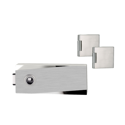 GRIFFWERK Ganzglastürbeschlagset JETTE VISION 3-tlg.-Edelstahl matt