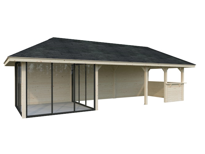 Palmako Pavillon Bianca 24,9 m² Set 216 Slide - 28 mm