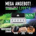 Vorschaubild Broil King Einbau-Gasgrill REGAL 520 inkl. Schutzhülle, Pizzastein-Set und Pizzaschneider