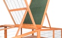 Vorschaubild Freilaufgehege XL m. Abdeckung, Holz, 233 × 79 × 116 cm, braun