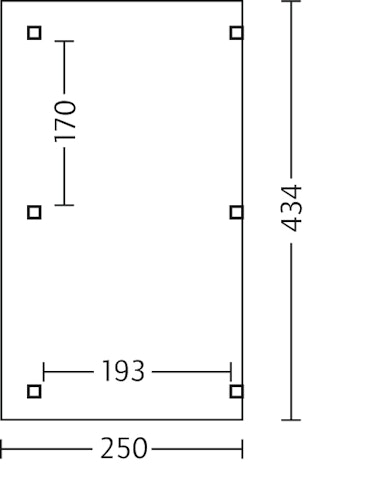 Skan Holz Siena aus Leimholz mit Mittelpfosten Breite 434 cm freistehende Terrassenüberdachung