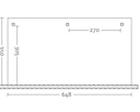 Skan Holz Terrassenüberdachung Andria aus Leimholz mit Mittelpfosten Breite 648 cm