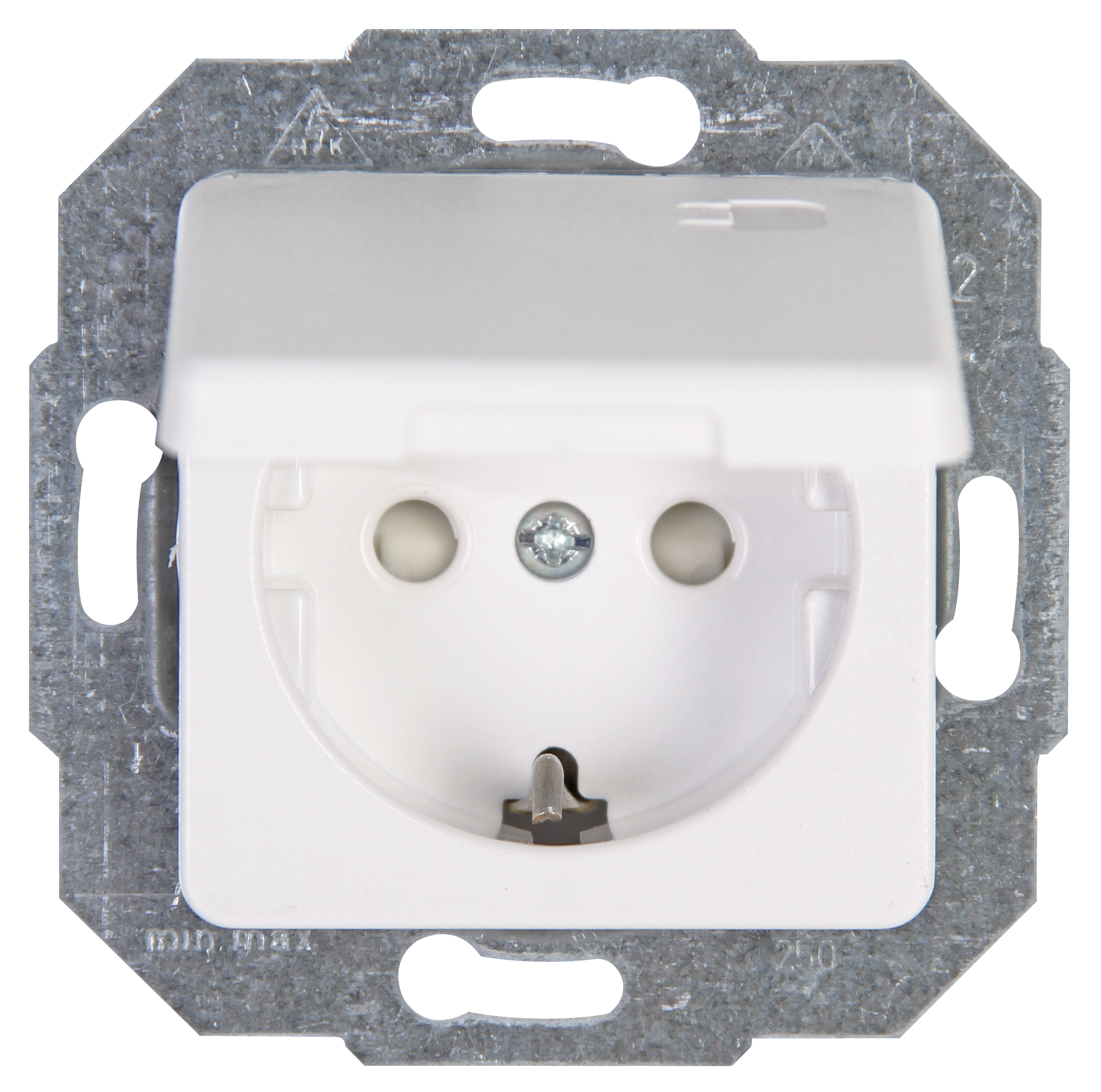 Kopp Schutzkontakt- Steckdose EUROPA arktis-weiß