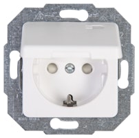 Kopp Schutzkontakt- Steckdose EUROPA arktis-weiß