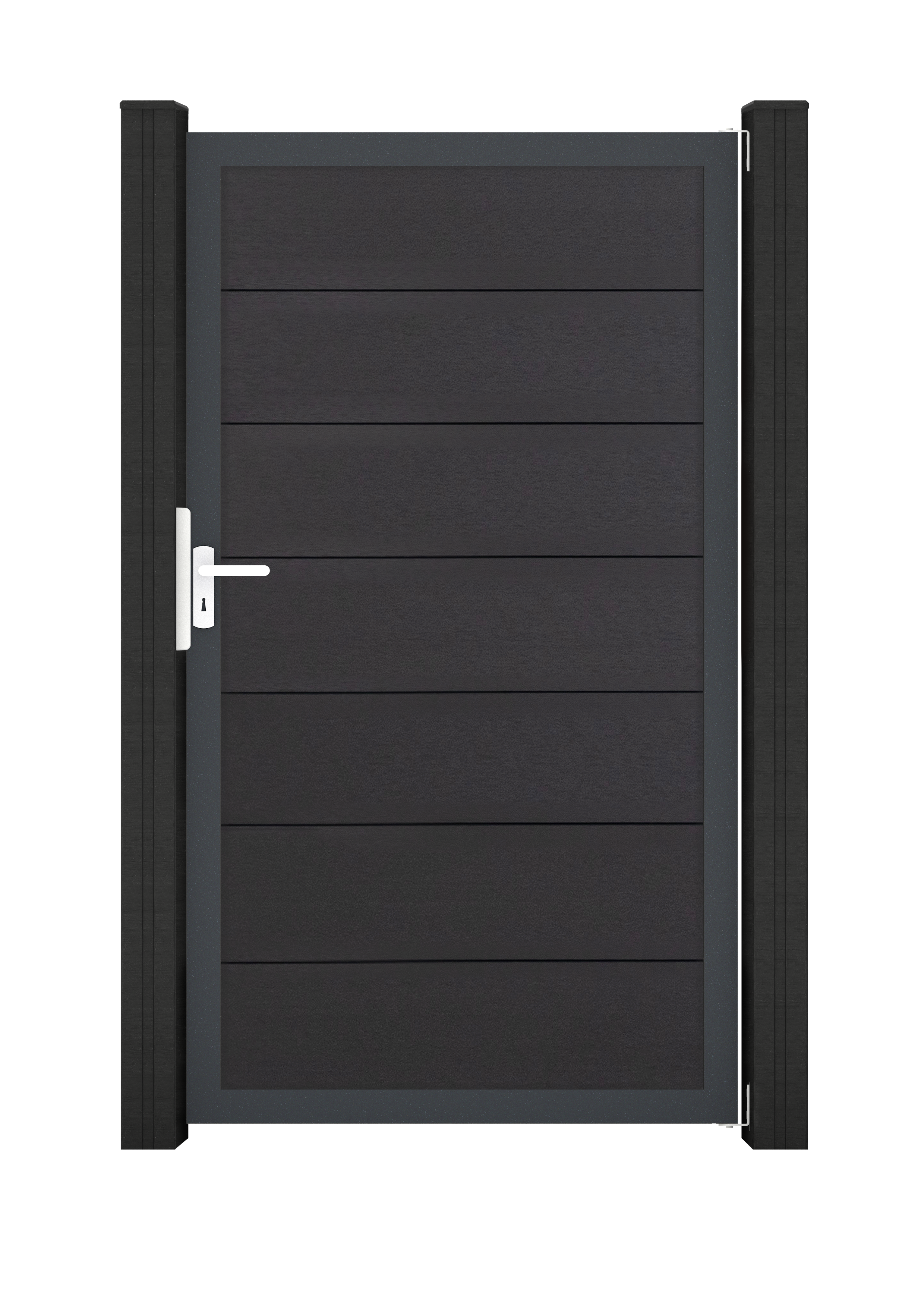 GroJa Solid Grande Tor Sondermaß max. 150x180cm Anthrazitrahmen Anthrazitgrau