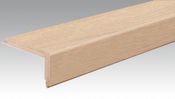 MEISTER Treppenkante Parkett L-Profil 2150 x 13 mm 9012 Eiche lebhaft cremeweiß ultramattlackiert
