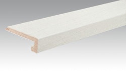 MEISTER Treppenkante Parkett U-Profil 2150 x 13 mm 9008 Eiche harmonisch polarweiß ultramattlackiert