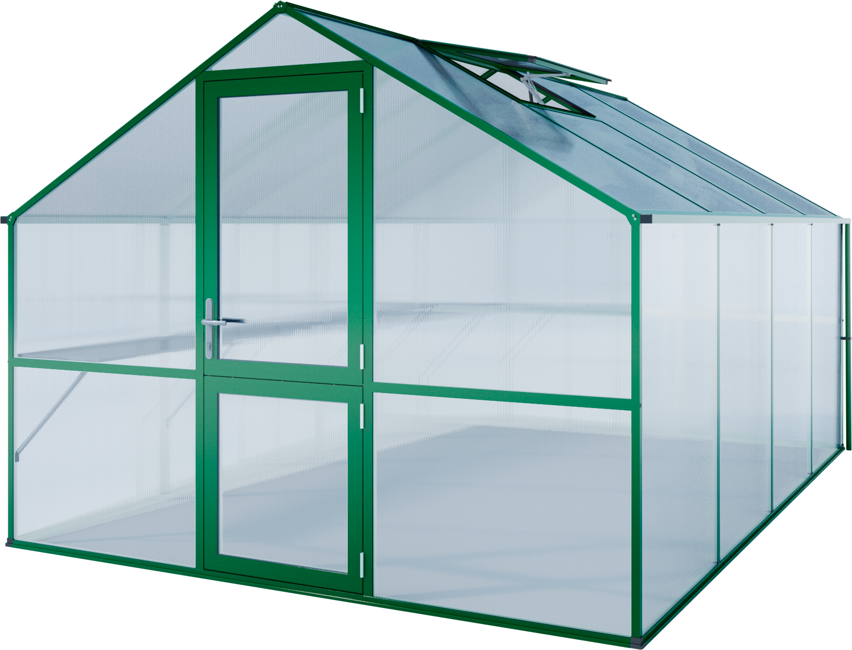 KGT Gewächshaus Orchidee Typ IV-moosgrün-2,97 x 4,29 m