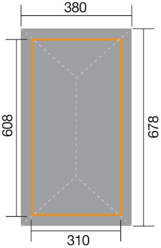 Weka Gartenoase 651 B - Sparset inkl. Schindeln