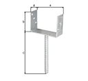 Vorschaubild Alberts® U-Pfostenträger 104x60x4mm Betonanker Riffelstahl für verschiedene Pfostenstärken