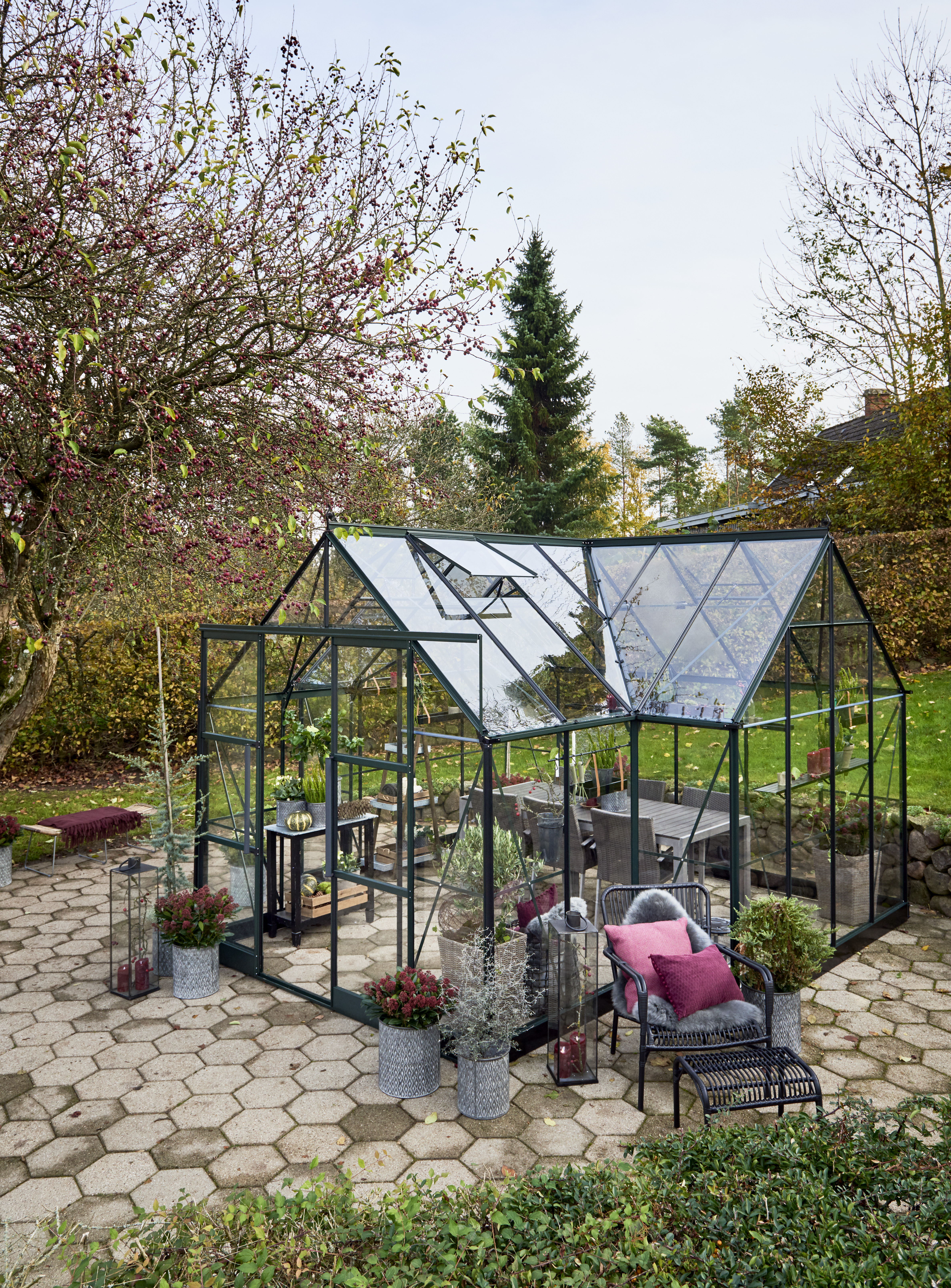 Juliana Gewächshaus Garden Room - 12,9 m² grün