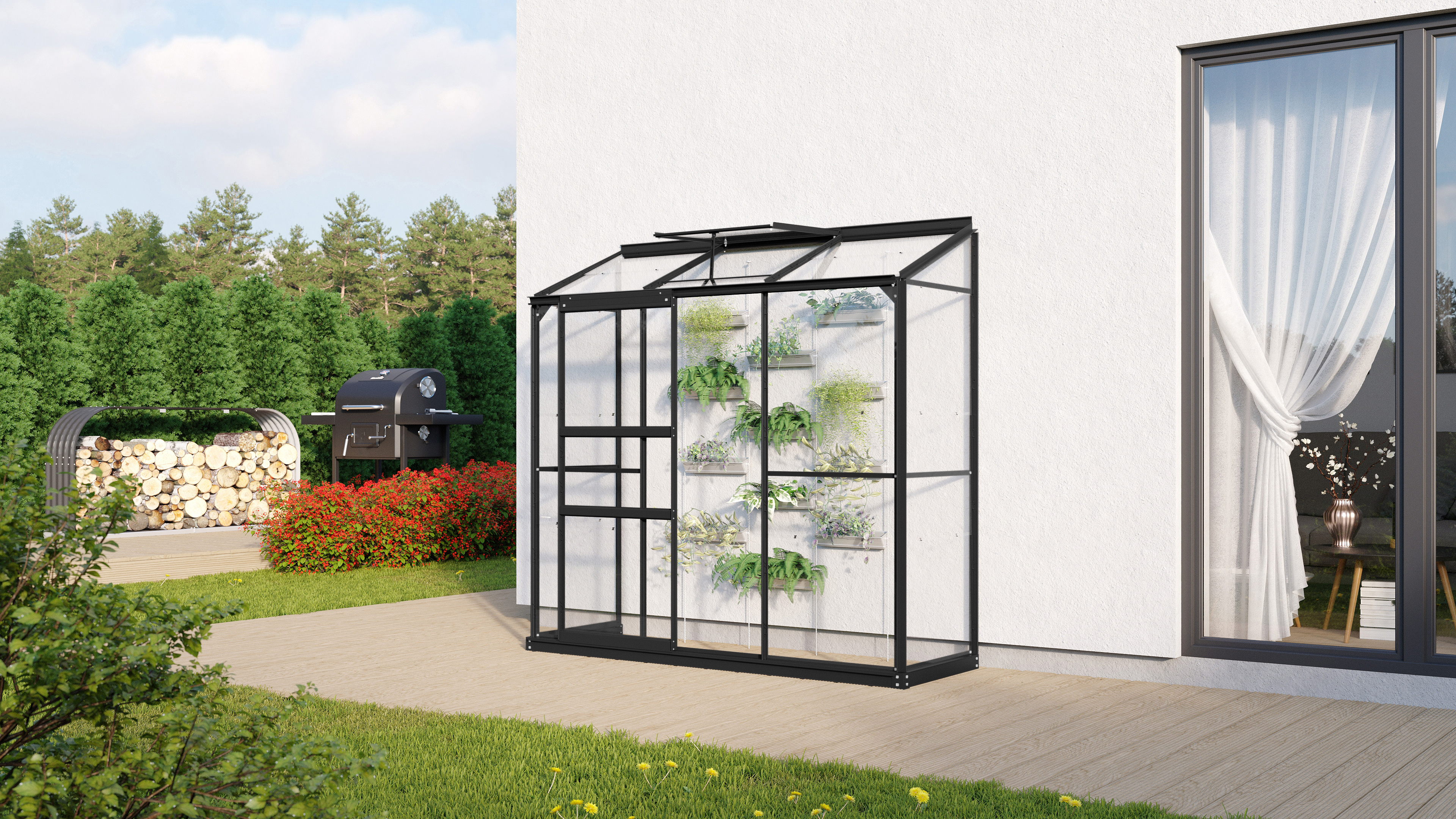 Vitavia Gewächshaus Styx/Ida 1300 inkl. 1 Dachfenster - 1,3 m²