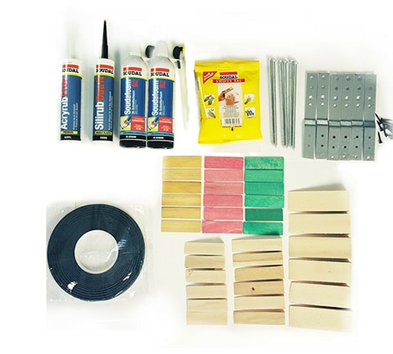 Krongart Montageset mit 55 Teilen (weiß)