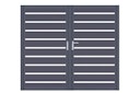 Vorschaubild dz VIDUAL Swing Doppeltor Line 150 x 20 mm Rechteckprofil  Distanz 28 mm symmetrisch